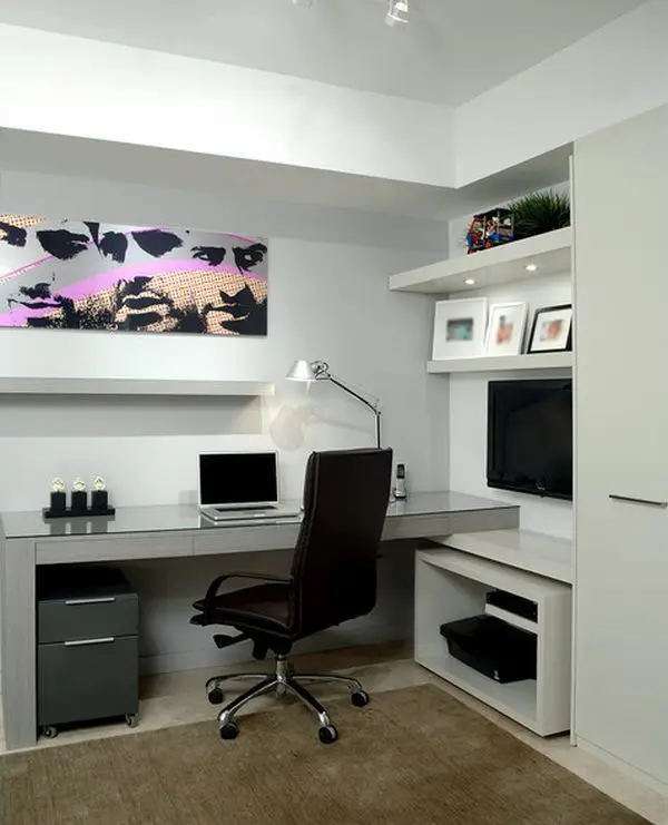 small minimalist home office