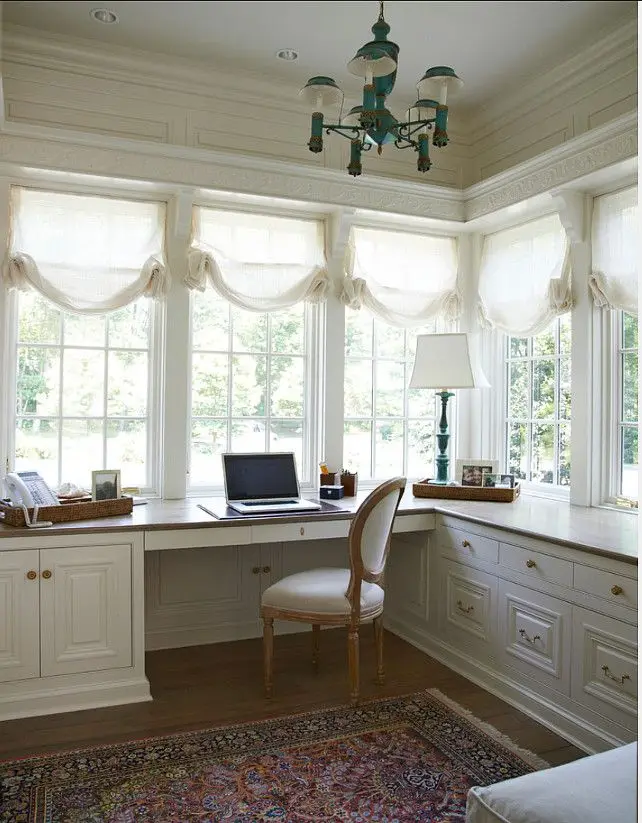 white Victorian home office