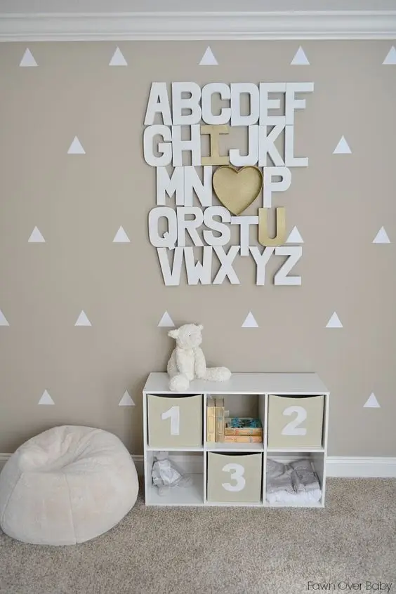 letters of the alphabet on the wall