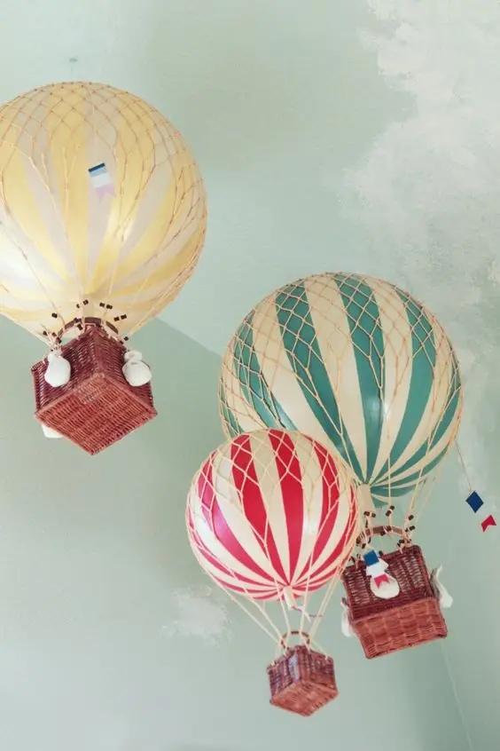 colourful air balloons decorations