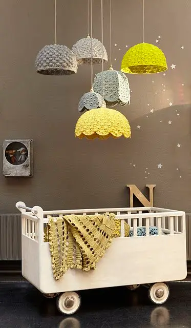 vintage rolling crib