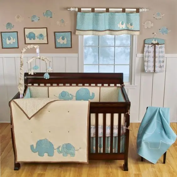 elephant themed nursery room