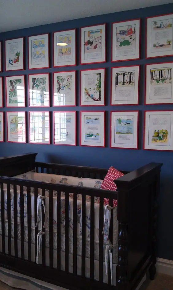 framed story book pages