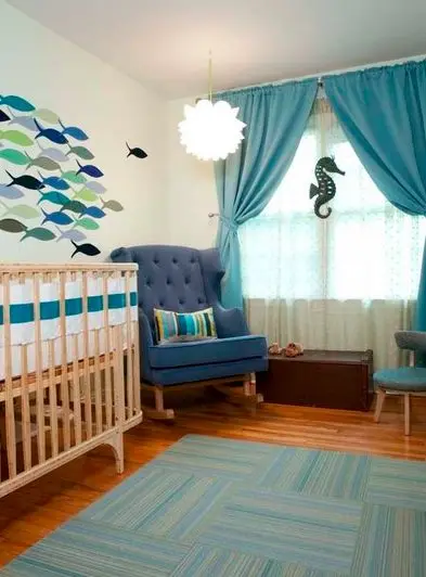 deep sea themed nursery room