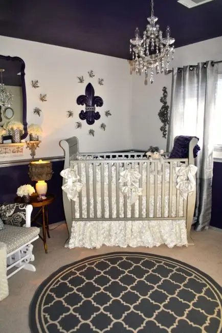 royal purple nursery room