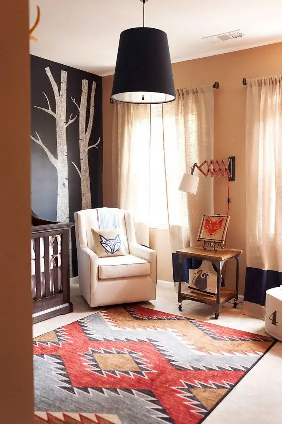 bright foxy and colourful nursery