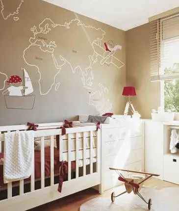 traveller's theme nursery room
