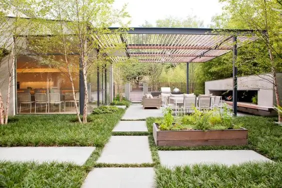 steel patio pergola