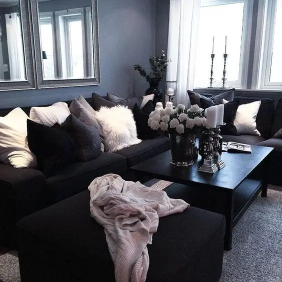 stylish Goth living room