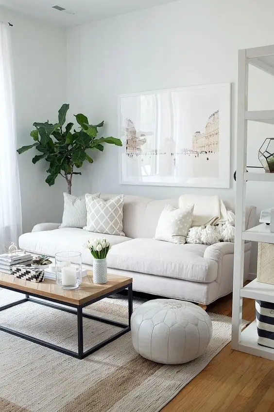 white urbane living room