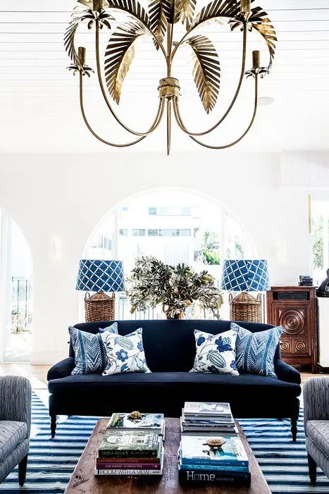 living room with Exotic Egypt colours and shapes