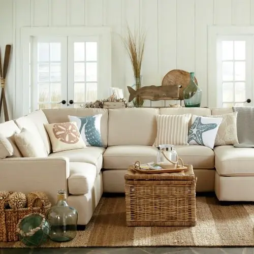 seaside cottage living room
