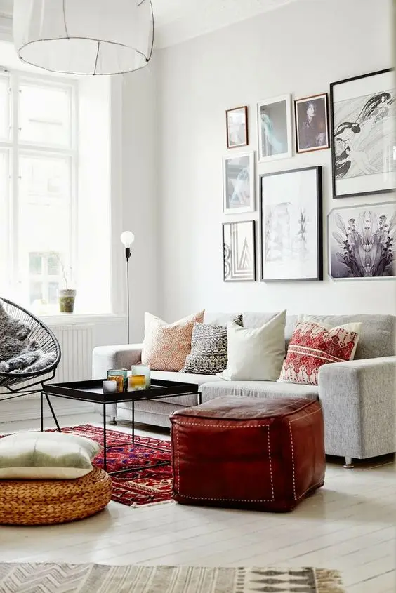 chic European living room