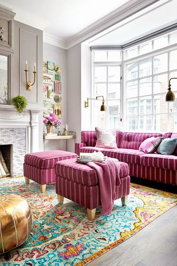 chic city home living room