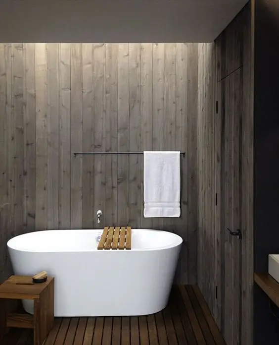 modern farmhouse bathroom
