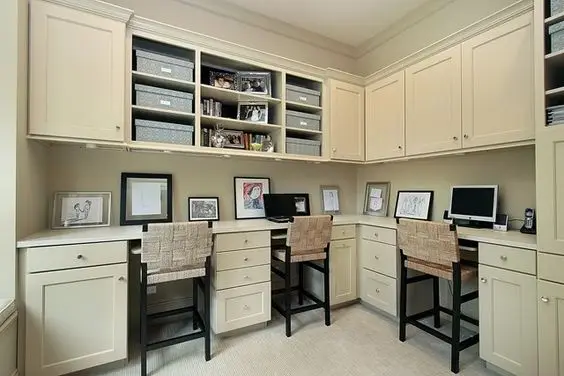 traditional family home office