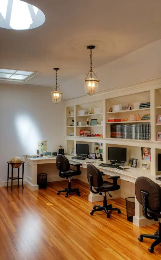 multi station family home office