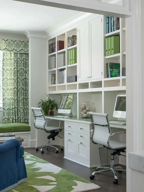elegant family home office