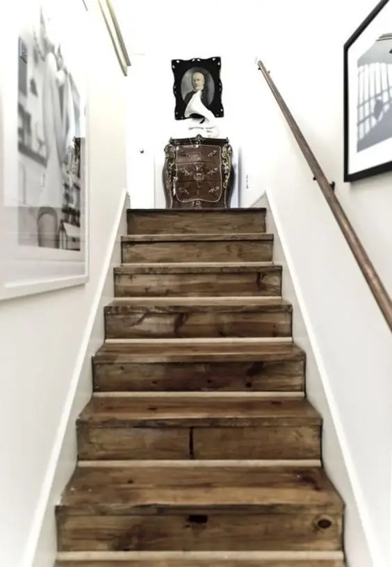 solid wood staircase