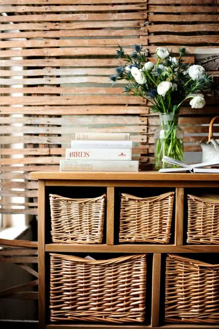 wicker basket organisers