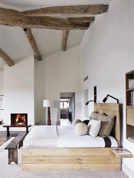 modern rustic bedroom