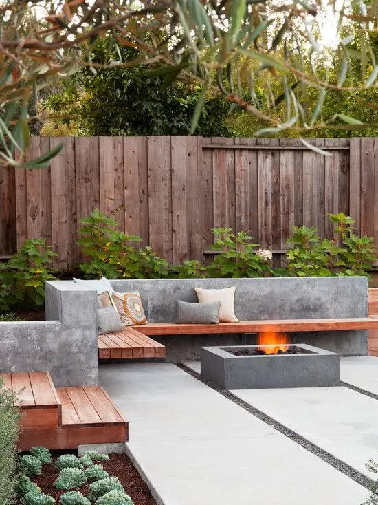 modern rustic garden