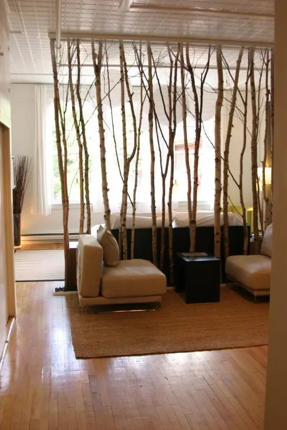 tree branch room divider