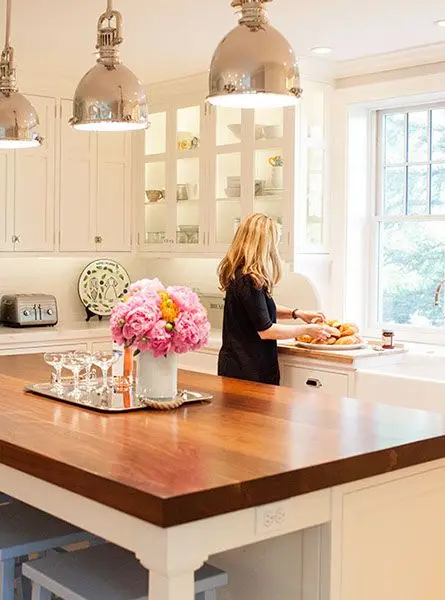 classic butcher's block countertop island