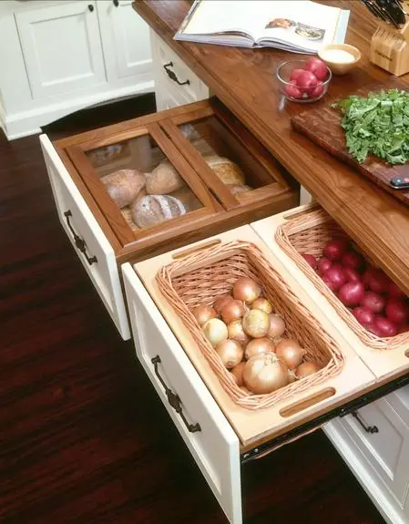 dry produce kitchen drawer storage