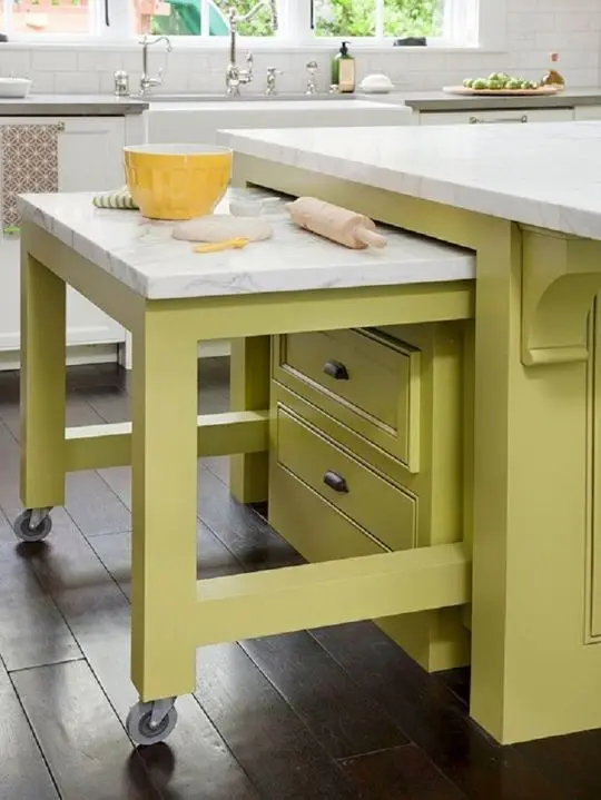 pull out kitchen work table