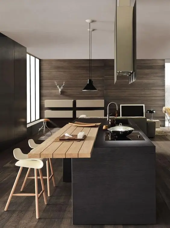 modern rustic and minimalist kitchen