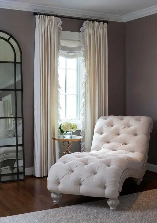 white French chaise lounge
