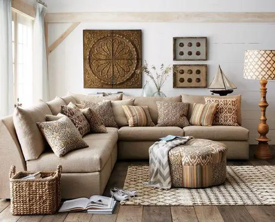 country rustic living room