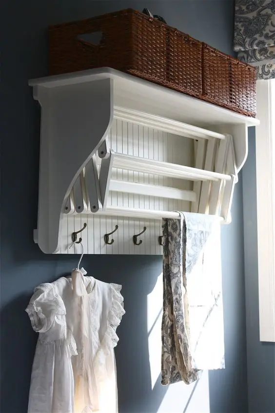 accordion laundry drying rack