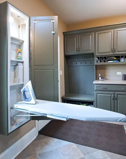 ironing board wall cabinet