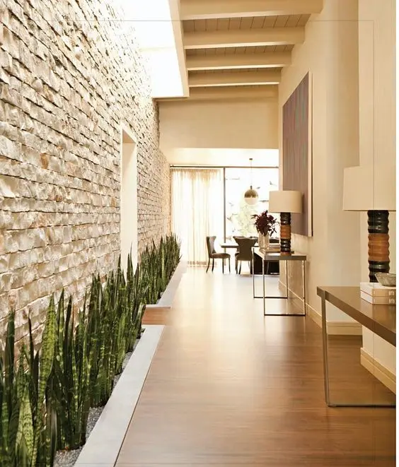 modern brick wall