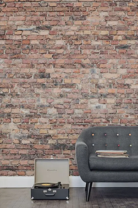 rough and aged brick wall