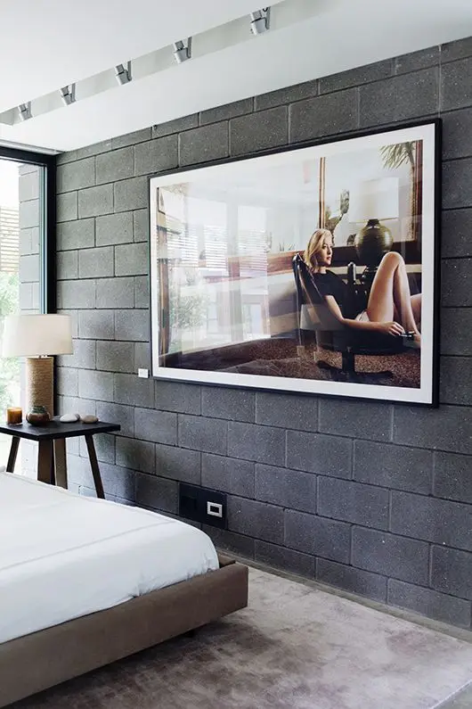 contemporary industrial bed room