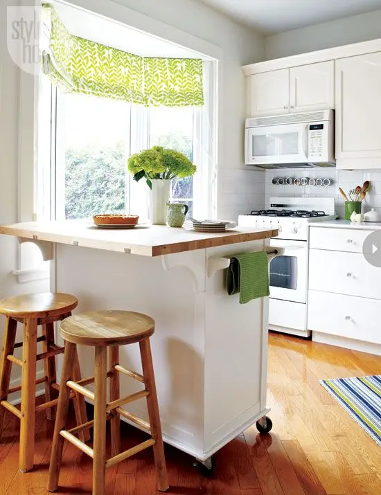 kitchen island with wheels