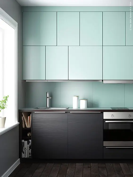 Cool and Cosy small kitchen: Uncomplicated, cool and elegant. The best kitchen ideas and designs are all be about efficiency