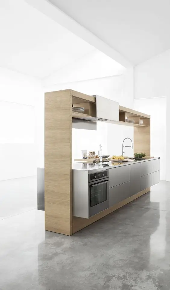 modern freestanding modular kitchen