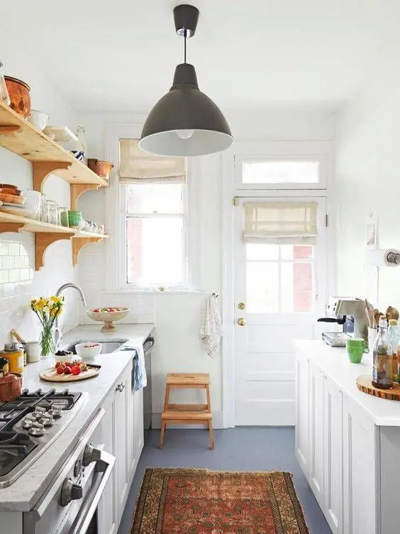 small cottage galley kitchen