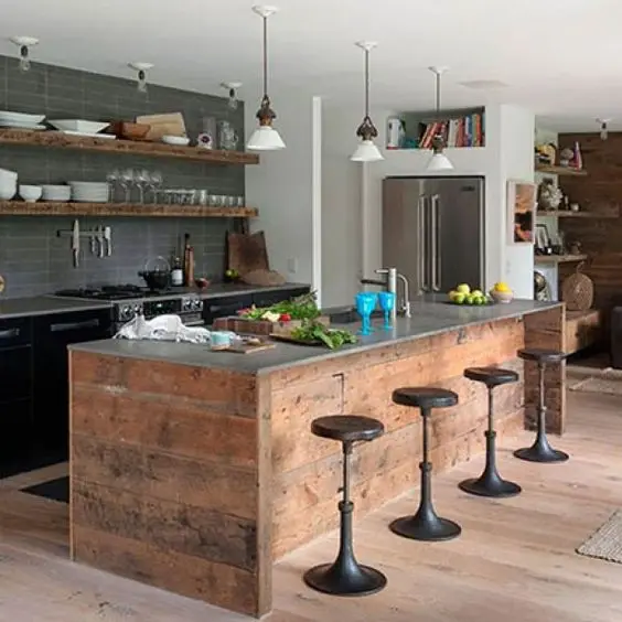 Open Floor Effect small kitchen: Open floor plans combine rooms into one big space. The trick opens up cramped spaces. This
