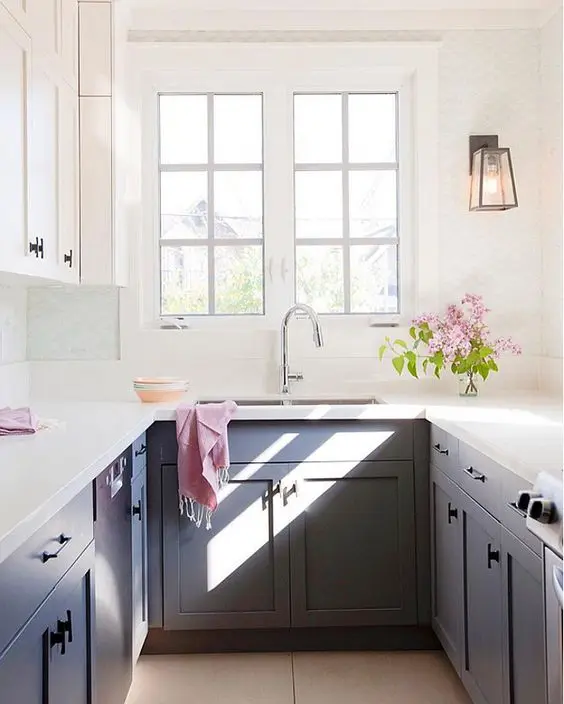 small well lighted kitchen