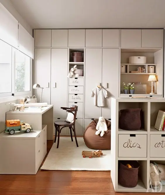 study area in the bedroom