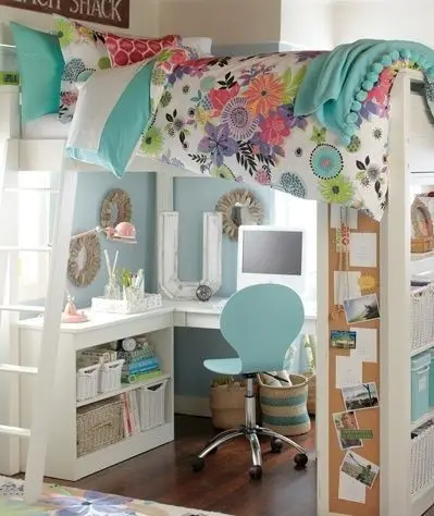 double decker study and bed