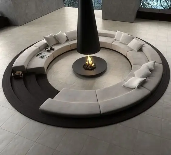 the pit living room