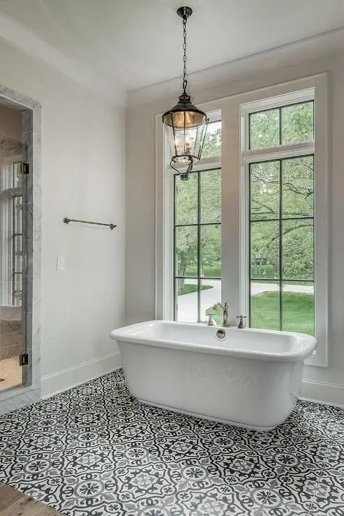 elegant white bathroom