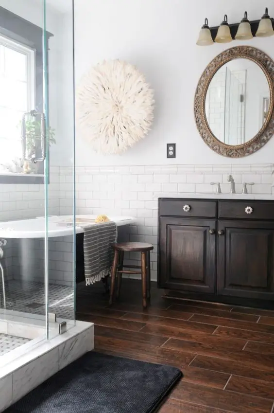 rustic bathroom