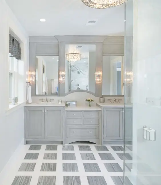 elegant marble bathroom